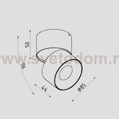 Светильник светодиодный накладной Lighttech WASHER 1230 40 B (LTM07001)