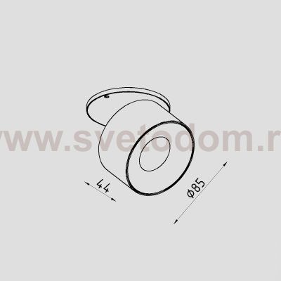 Светильник светодиодный встраиваемый Lighttech WASHER D 1230 40 W (LTM07006)