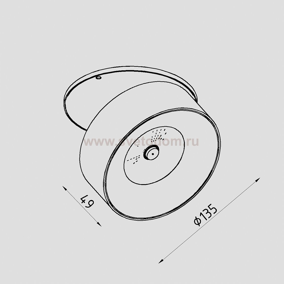 Светильник светодиодный встраиваемый Lighttech WASHER D 2530 38 W (LTM07008)