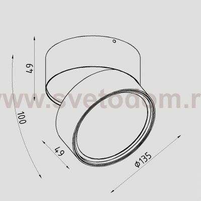 Светильник светодиодный накладной Lighttech WASHER OPAL 2030 90 B (LTM07011)