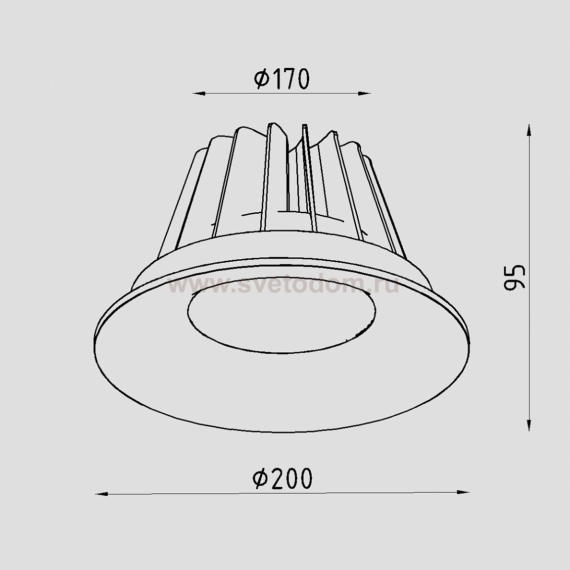 Светильник светодиодный встраиваемый Lighttech CRATER 3540 50 (LTZ02004)
