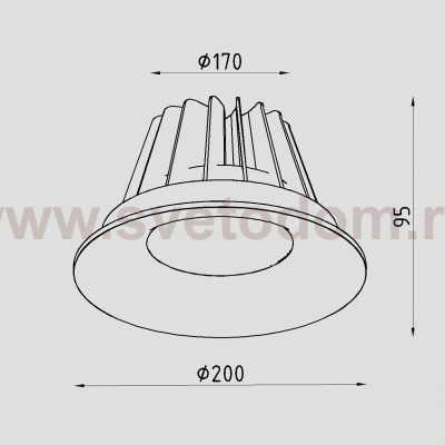 Светильник светодиодный встраиваемый Lighttech CRATER 3540 50 (LTZ02004)