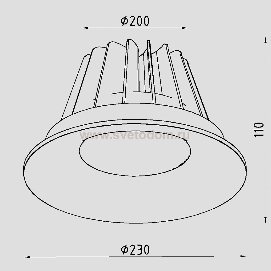 Светильник светодиодный встраиваемый Lighttech CRATER 5040 60 (LTZ02005)