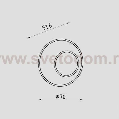 Диффузор для светильника DOLIO Lighttech DOLIO 12 FRAME RG (LTZ04002)