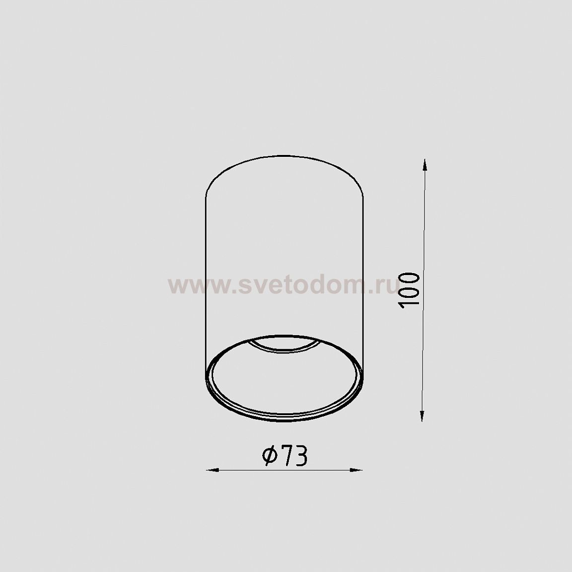 Светильник светодиодный накладной Lighttech DOLIO 1230 30 B-B (LTZ04004)