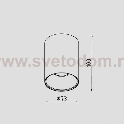 Светильник светодиодный накладной Lighttech DOLIO 1230 30 W-C (LTZ04005)
