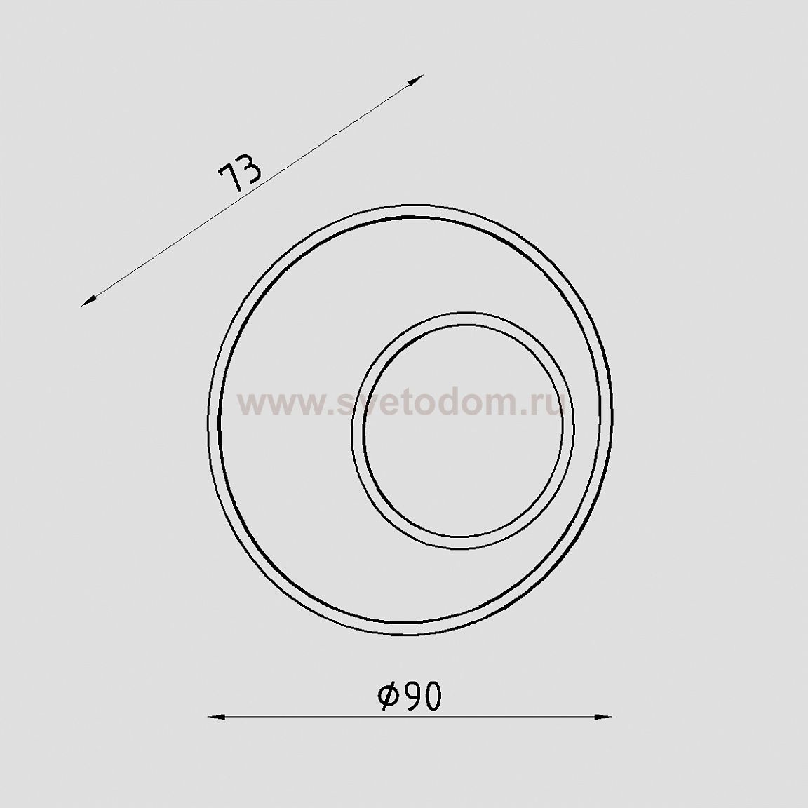 Диффузор для светильника DOLIO Lighttech DOLIO 20 FRAME RG (LTZ04007)