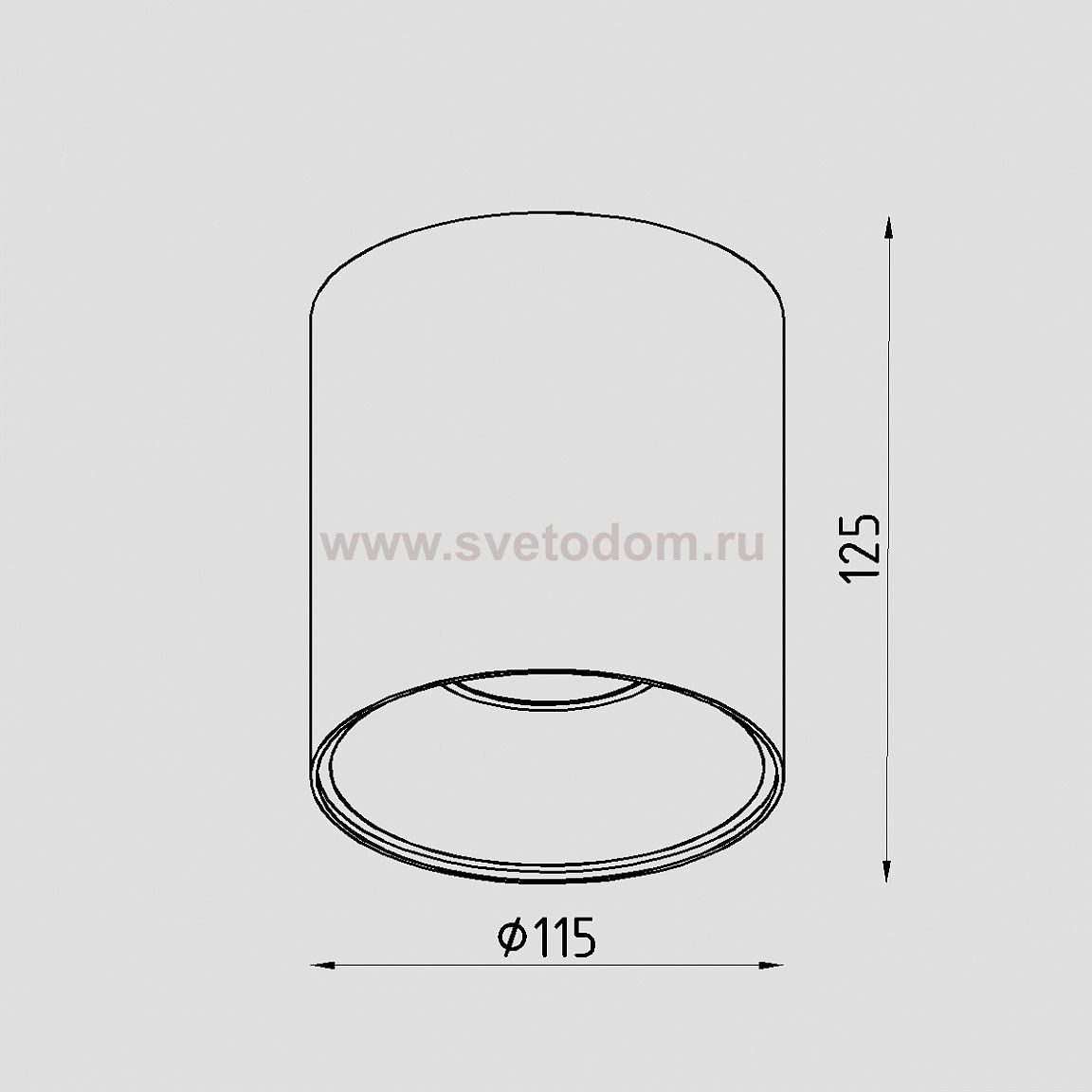 Светильник светодиодный накладной Lighttech DOLIO 3030 30 B-B (LTZ04011)
