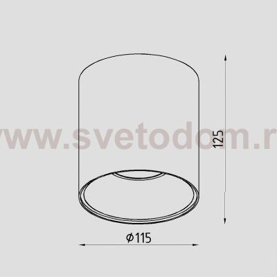 Светильник светодиодный накладной Lighttech DOLIO 3030 30 W-C (LTZ04012)