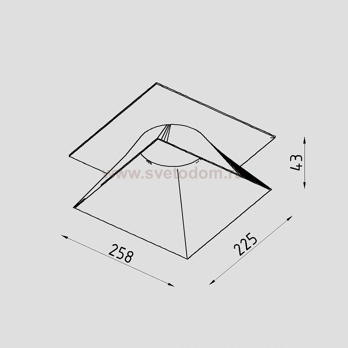 Диффузор для рамки MULTIS TS Lighttech MULTIS FRAME S G (LTZ06009)