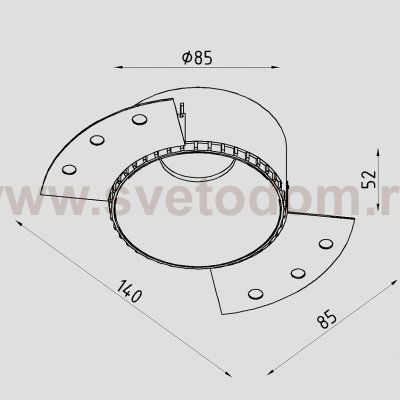 Рамка для модуля MULTIS Lighttech MULTIS TR W-MRG (LTZ06046)