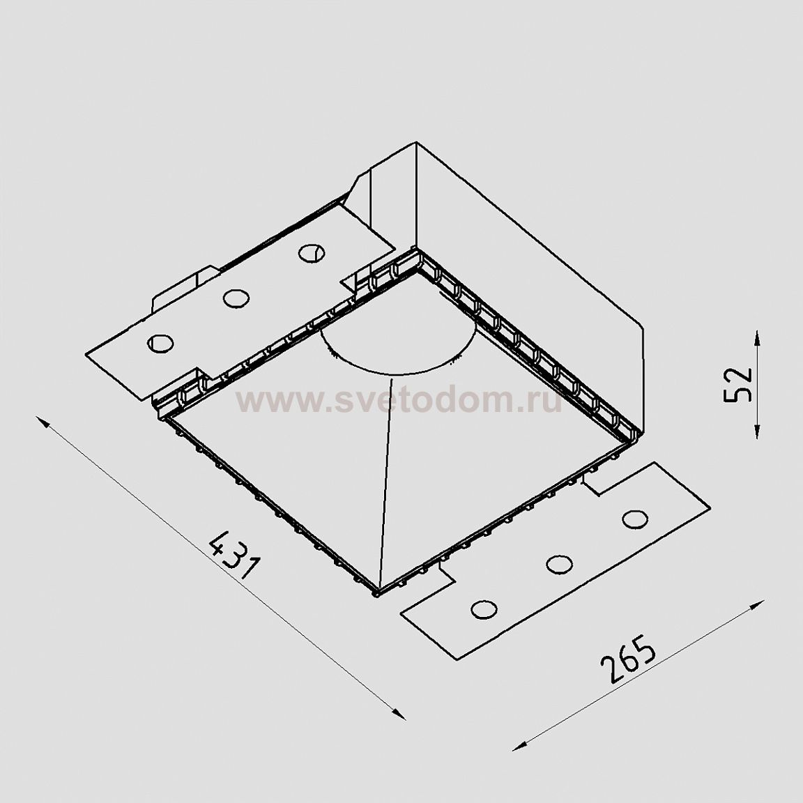 Рамка для модуля MULTIS Lighttech MULTIS TS W-MRG (LTZ06049)
