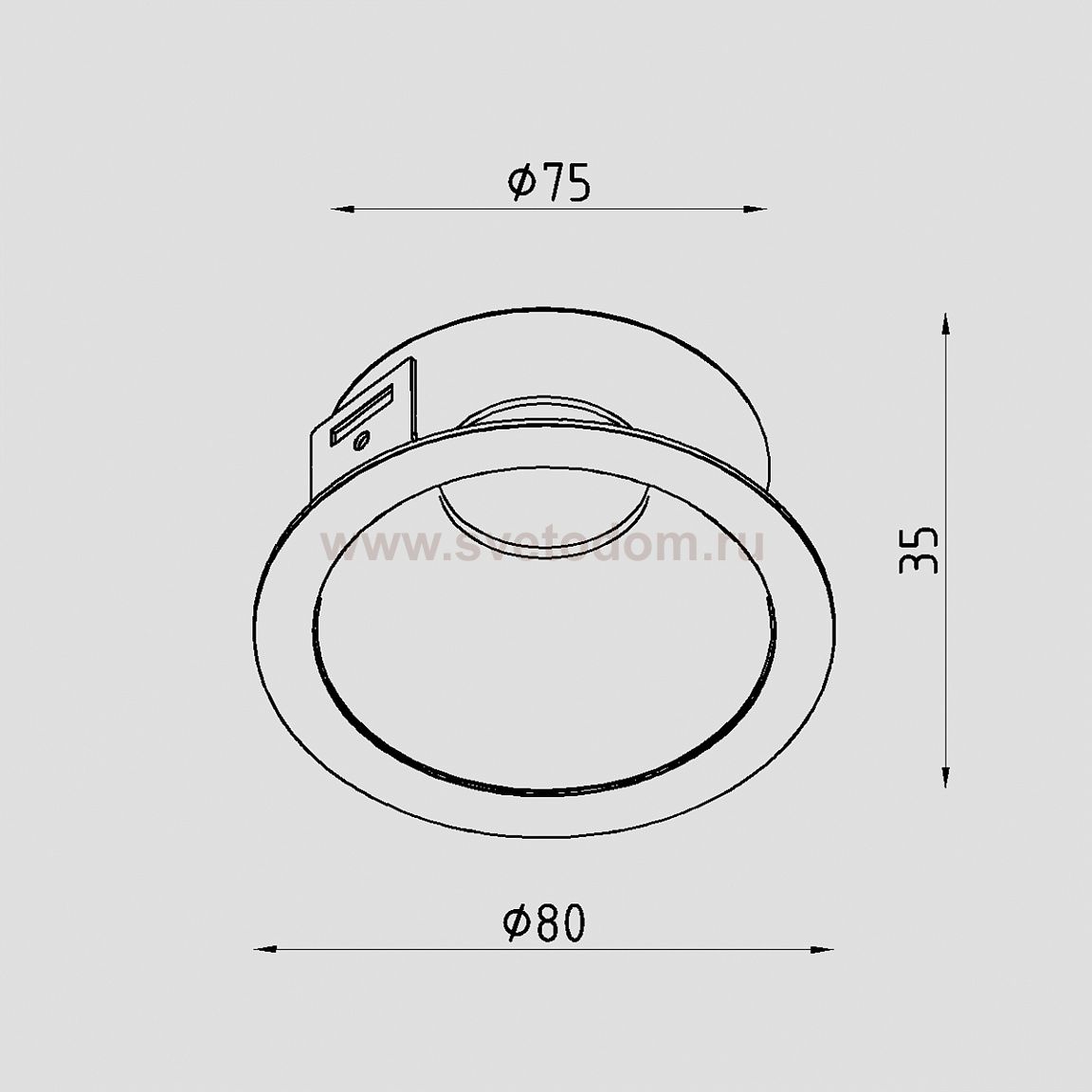 Рамка для модуля с пов диффузором Lighttech MULTIS AR B-B (LTZ06051)
