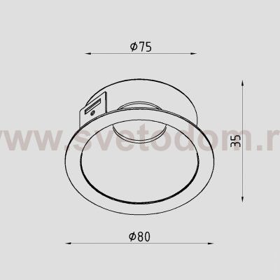 Рамка для модуля с пов диффузором Lighttech MULTIS AR W-MRG (LTZ06056)