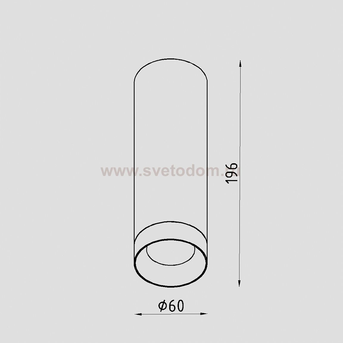 Светильник светодиодный накладной Lighttech TUBUS G 0730 60 W (LTZ07008)