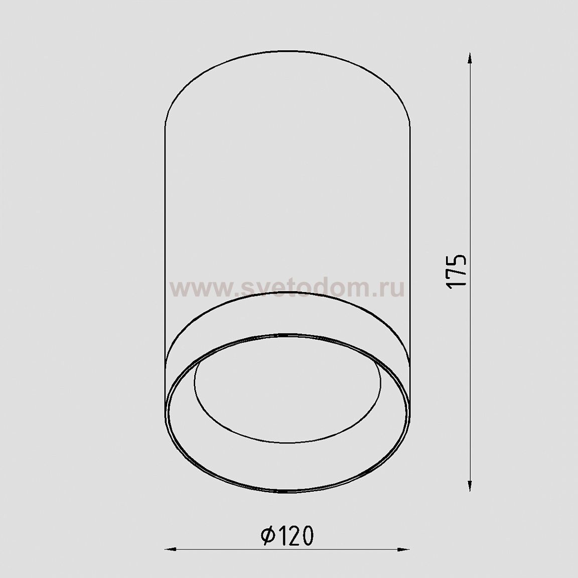 Светильник светодиодный накладной Lighttech TUBUS L 3040 38 W (LTZ07020)
