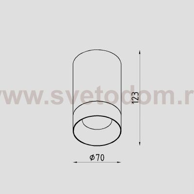 Светильник светодиодный накладной Lighttech TUBUS L 1240 38 W (LTZ07022)