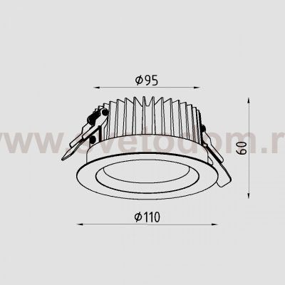 Светильник светодиодный Lighttech VEGA R 1040 60 W (LTZ07036)