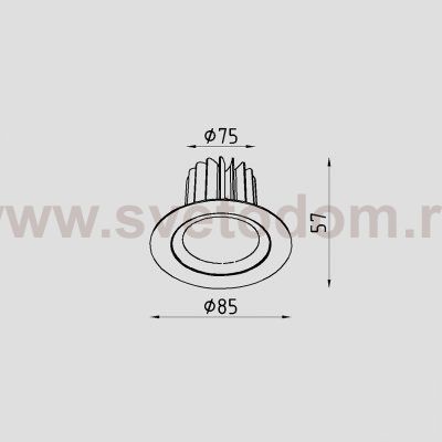 Светильник светодиодный встраиваемый Lighttech ZENIT 0730 38 (LTZ08002)
