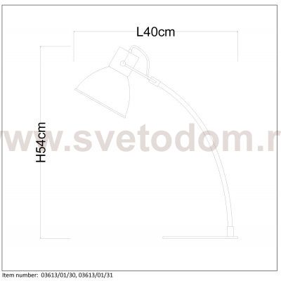 Настольная лампа Lucide 03613/01/30 CURF