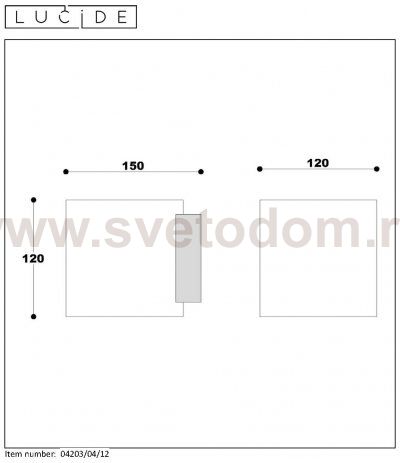 Светильник бра 04203/04/12 JELTE Lucide
