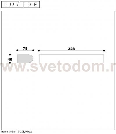 Светильник бра 04205/09/12 JASPER Lucide