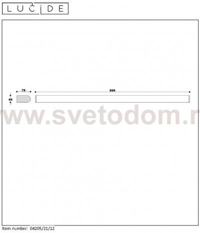 Светильник бра 04205/21/12 JASPER Lucide