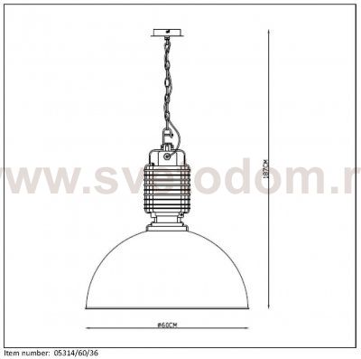 Подвесной светильник Lucide 05314/60/36 BOCKSEY