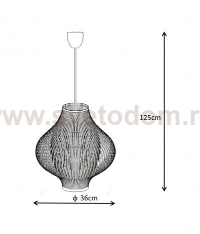 Подвесной светильник Lucide 06408/01/30 POLI 