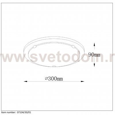 Потолочный светильник Lucide 07104/30/01 BASIC