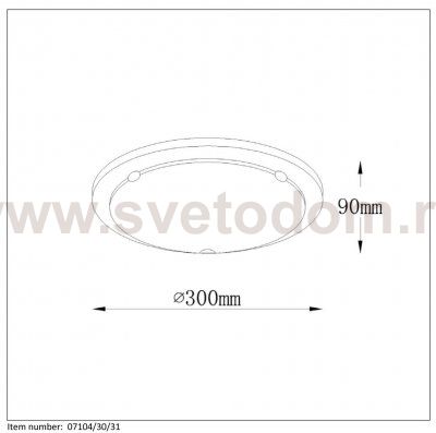 Потолочный светильник Lucide 07104/30/31 BASIC