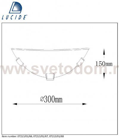 Светильник бра Lucide 07213/01/68 ALBASTRO