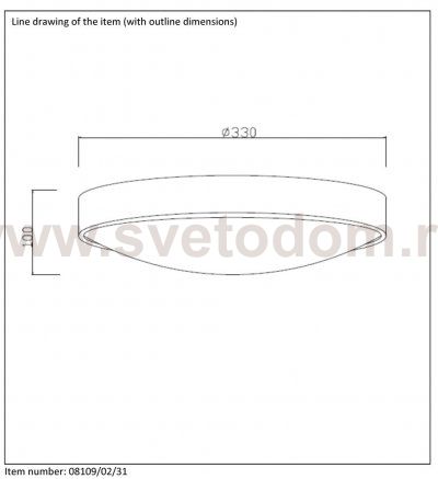 Потолочный светильник Lucide 08109/02/31 LEX