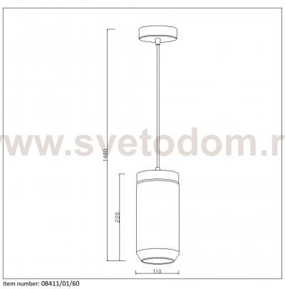 Подвесной светильник Lucide 08411/01/60 EPICE