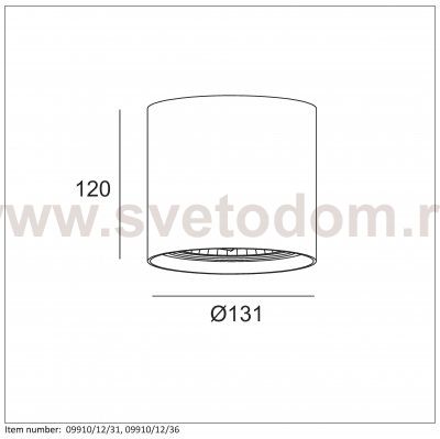 Потолочный светильник Lucide 09910/12/31 DIALO/LED
