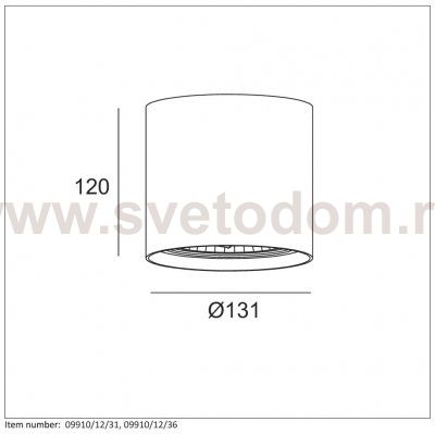 Потолочный светильник Lucide 09910/12/31 DIALO/LED