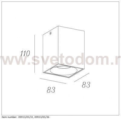 Потолочный светильник Lucide 09913/05/31 BENTOO/LED