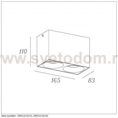 Потолочный светильник Lucide 09913/10/36 BENTOO/LED