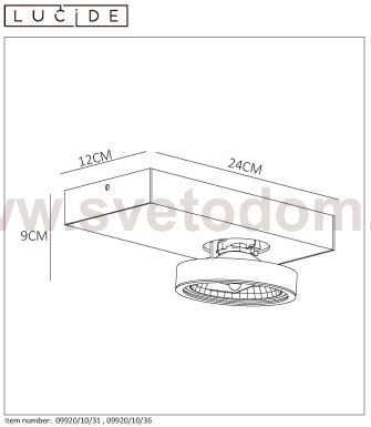 Потолочный светильник Lucide 09920/10/36