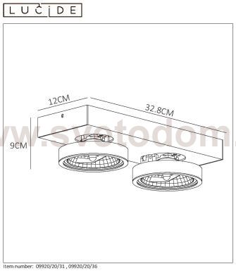 Потолочный светильник Lucide 09920/20/31