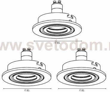 Встраиваемый светильник Lucide 11001/15/12 FOCUS