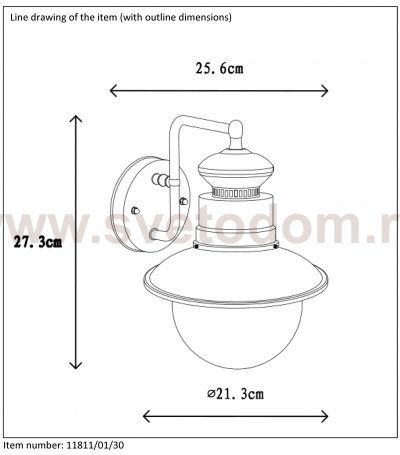 Настенный светильник бра Lucide 11811/01/30 FIGO