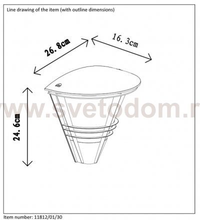 Настенный светильник бра Lucide 11812/01/30 LIVIA