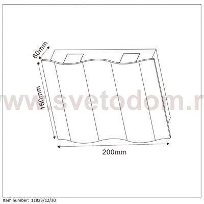 Светильник бра 11823/12/30 Wave Lucide