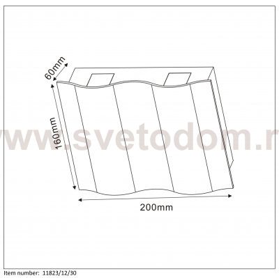 Светильник бра 11823/12/30 Wave Lucide