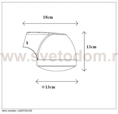 Настенный светильник бра Lucide 11837/01/30