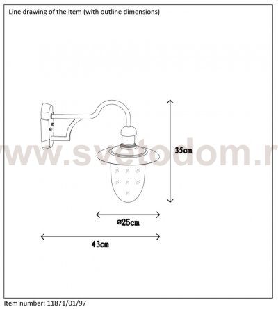 Настенный светильник Lucide 11871/01/97 ARUBA