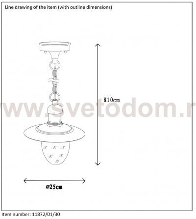 Подвесной светильник Lucide 11872/01/30 ARUBA