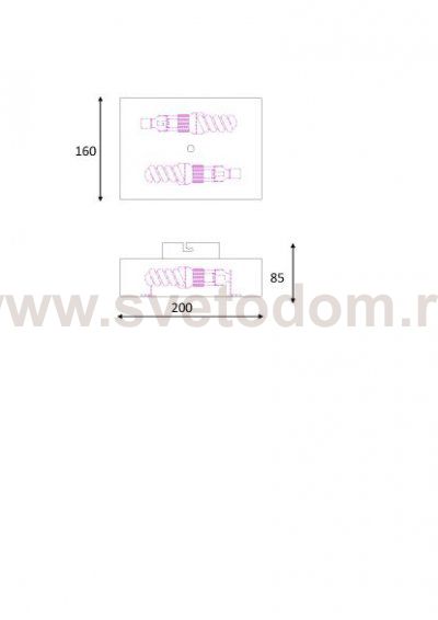 Настенный светильник бра Lucide 12219/02/31 OVALIS