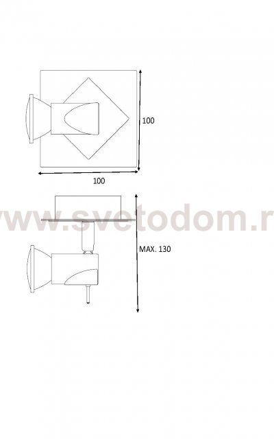 Настенный светильник бра Lucide 12910/05/30 BRACKX